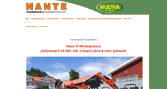 Desktop Screenshot of nantemaskiner.se